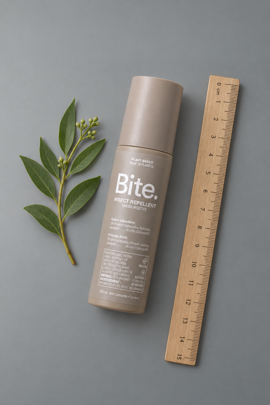 Bite. insect repellent — scale reference