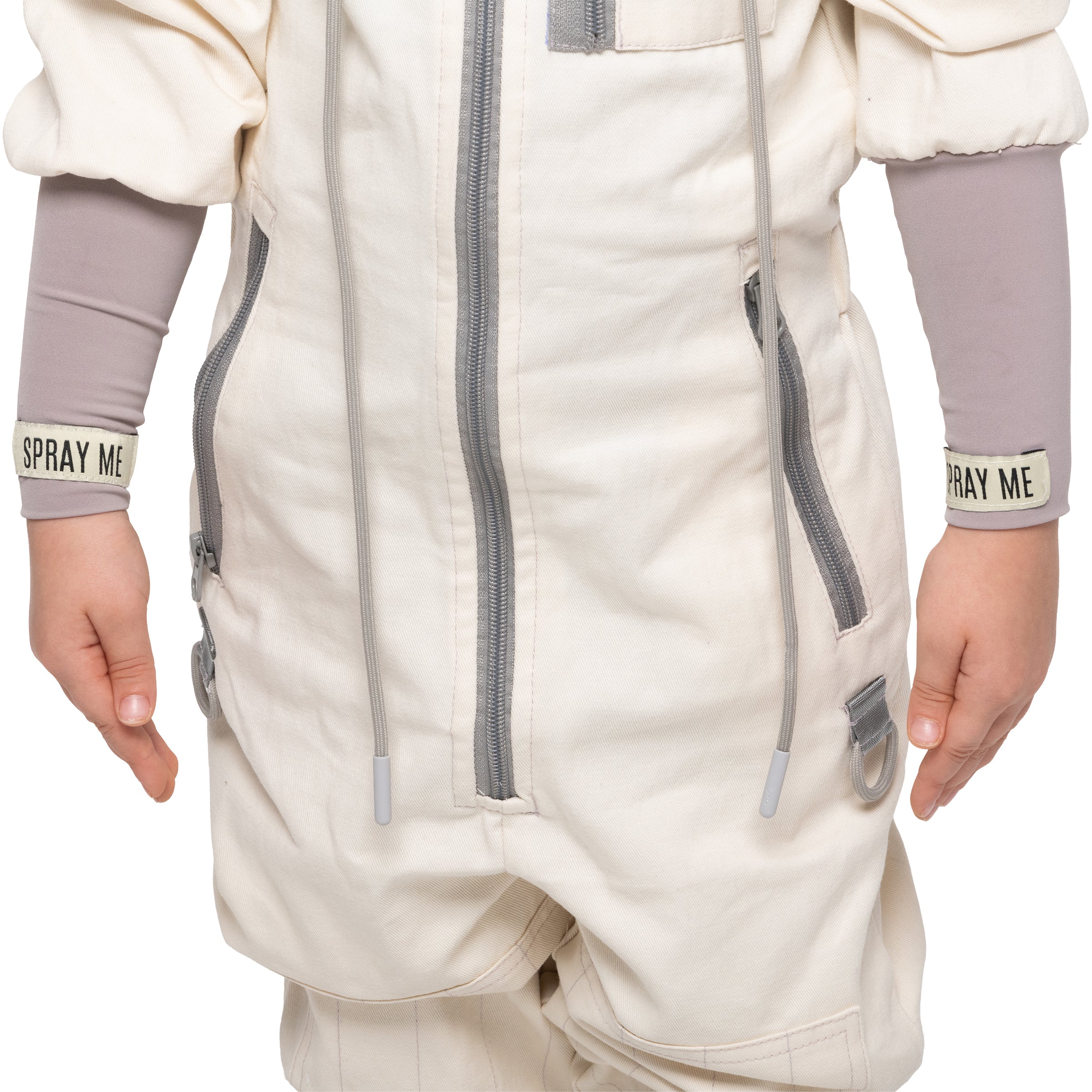 Model wearing Tick Off Ticks fashion-forward tick suit for tick protection.